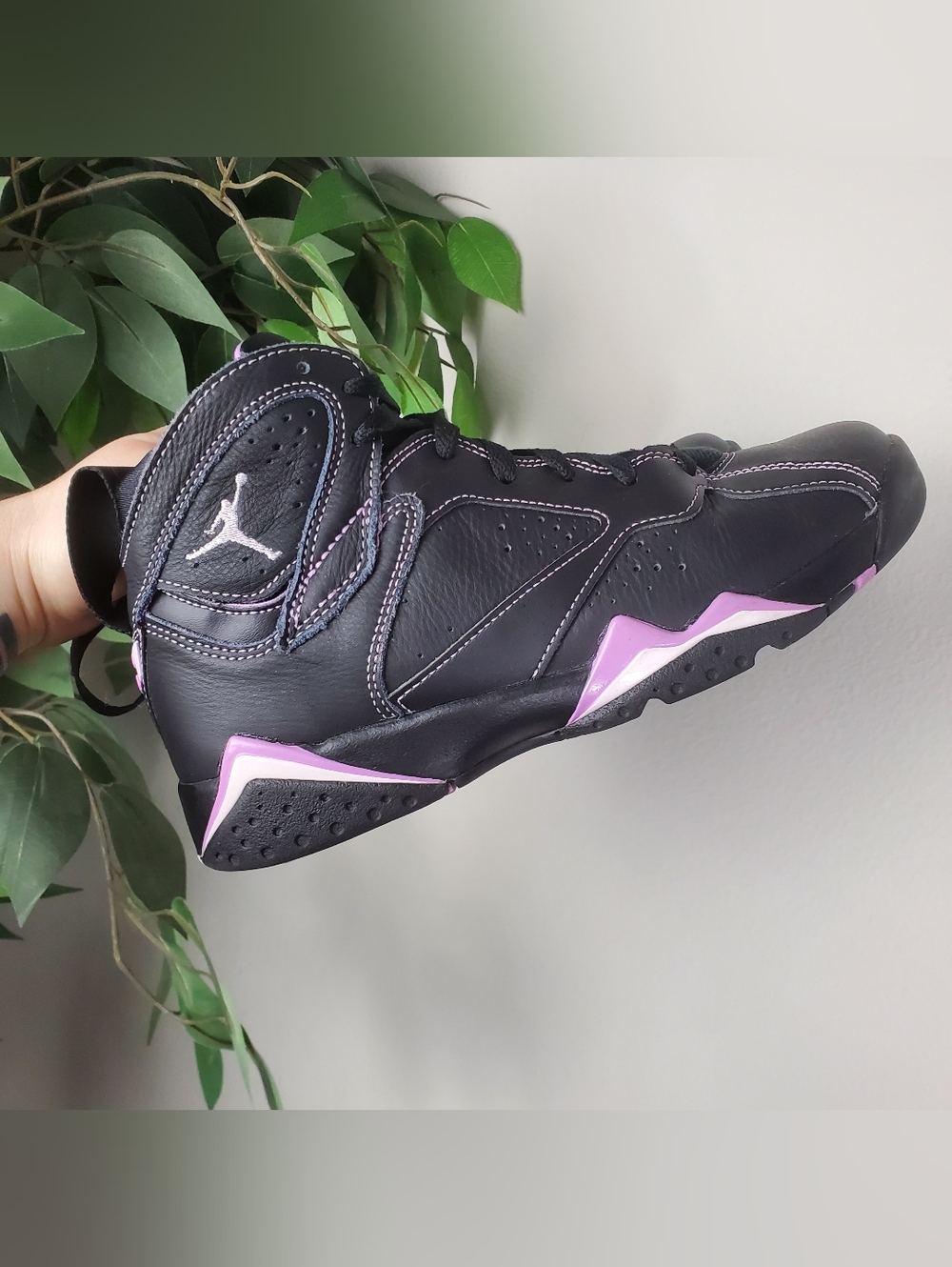Jordan 7 Retro Black Barely Grape US 7Y